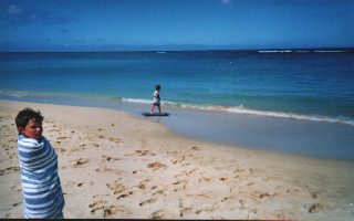 Queen's beach in June.