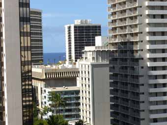 A peek at the ocean from Papaya.