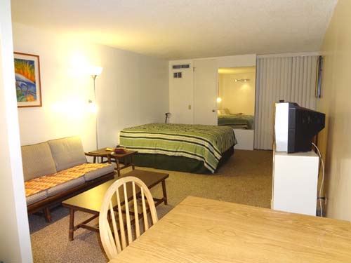 Maile sleeping area with closet behind