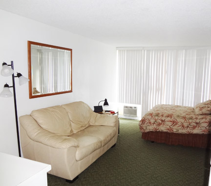 Heliconia living area.